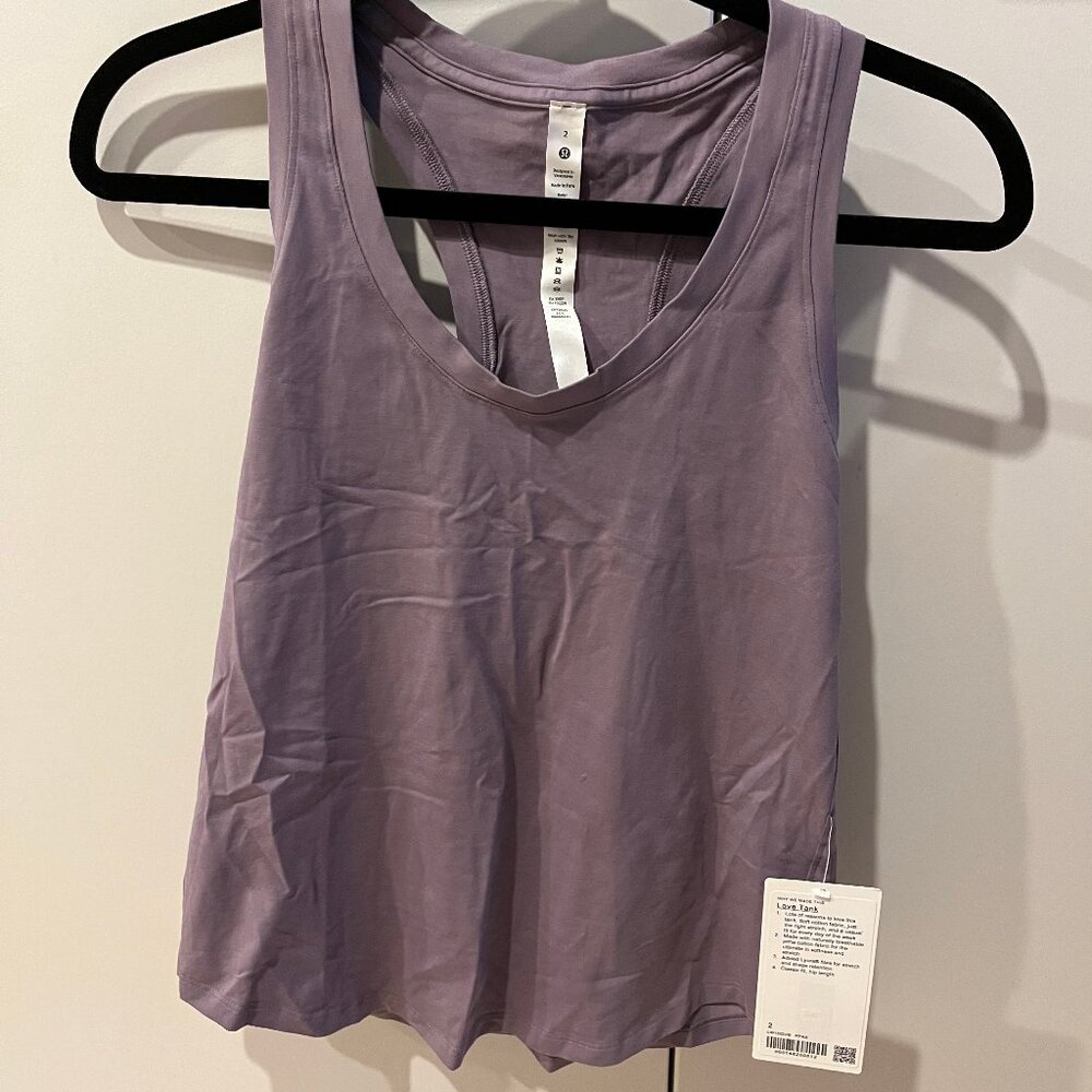 lululemon love tank purple ash NWT